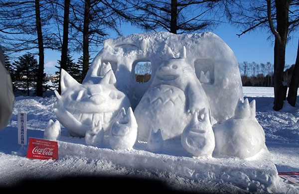 ジブリの雪像