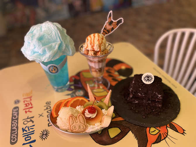 アニメージュとジブリ展　韓国　コラボカフェ